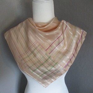 Purple striped scarf